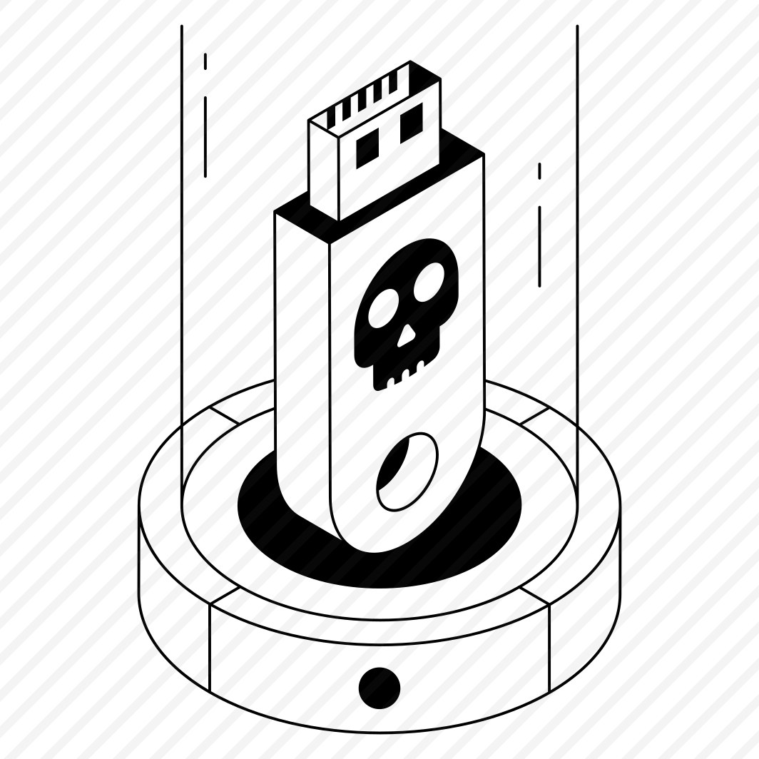Cyberattack, Skull, Safety, Cyber, Usb preview