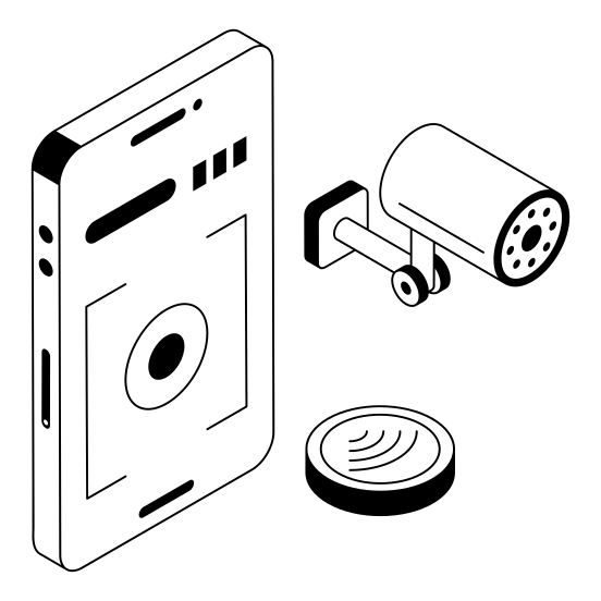 Cybersecurity, Protection, Safety, Cyber, Recording illustration