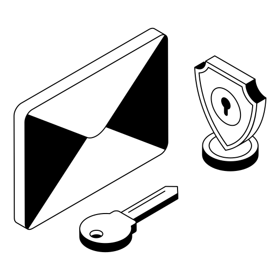 Cybersecurity, Protection, Safety, Encrypted, Shield illustration