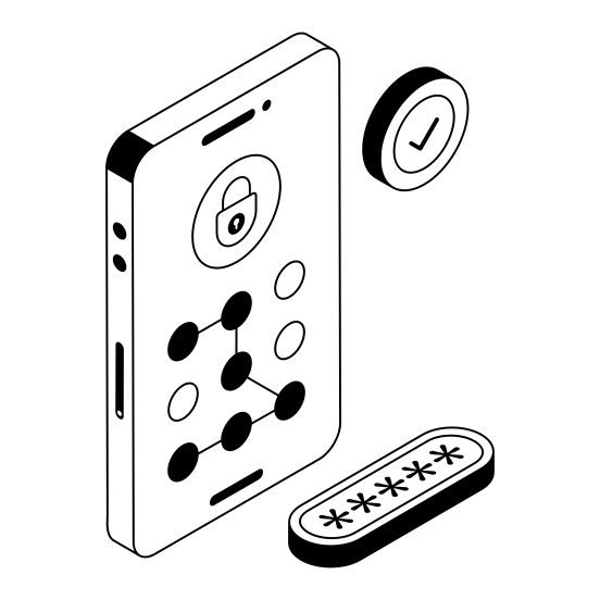 Cybersecurity, Protection, Safety, Security, Online illustration