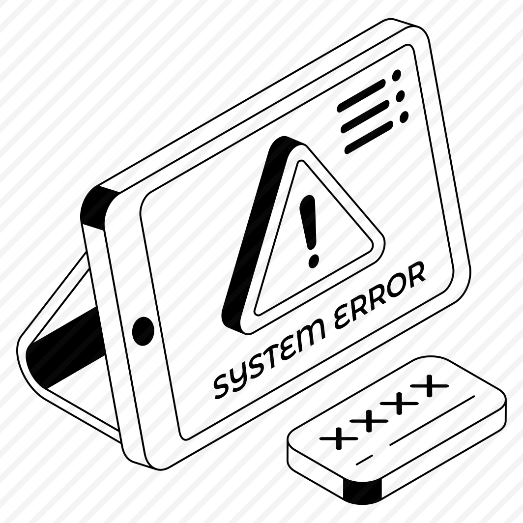 Failure, Cybercrime, Cyberattack, Error, Device preview