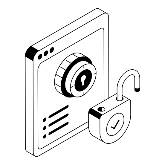 ,,,,lock, Padlock, Cybersecurity, Protection, Safety,, illustration