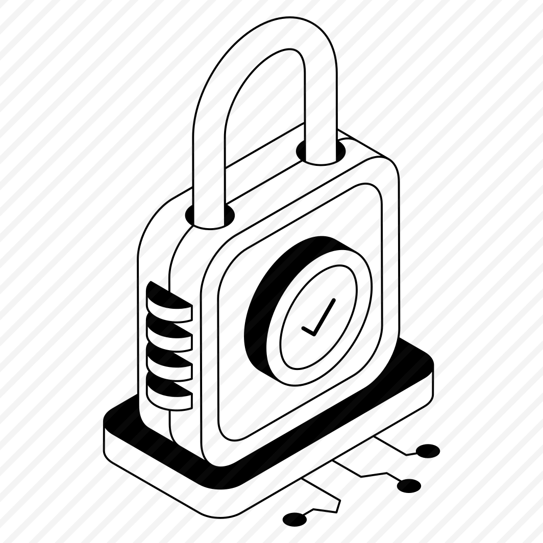 Lock, Padlock, Cybersecurity, Protection, Safety,, preview