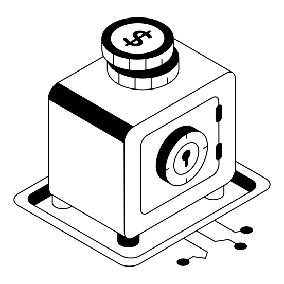 Vault, Deposit, Locker, Safe, Protection illustration