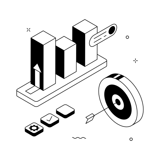 Data, Analytics, Strategy, Growth, Chart, Visualization, Progress illustration