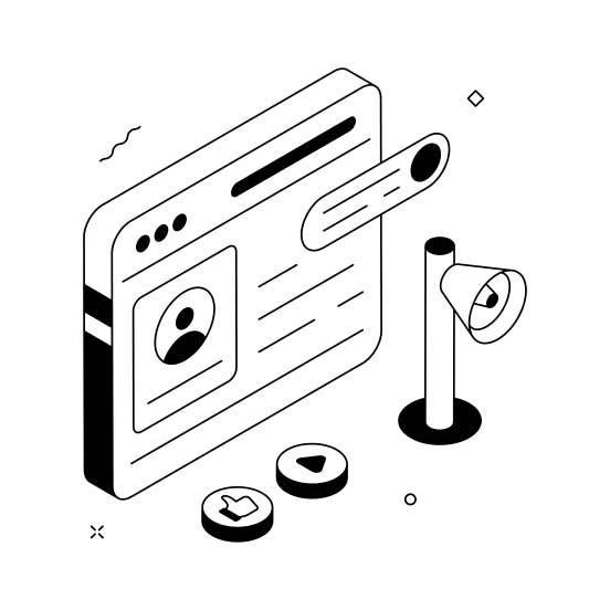 Digital, Marketing, Website, Webpage, Internet, Business, Promotion illustration