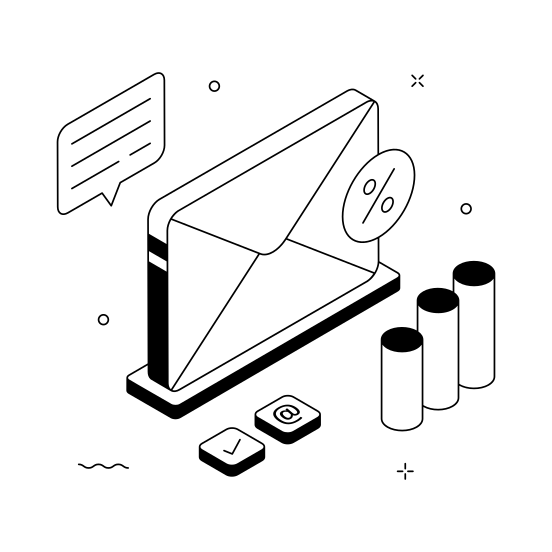Email, Marketing, Newsletter, Promotion, Campaign, Digital, Internet illustration