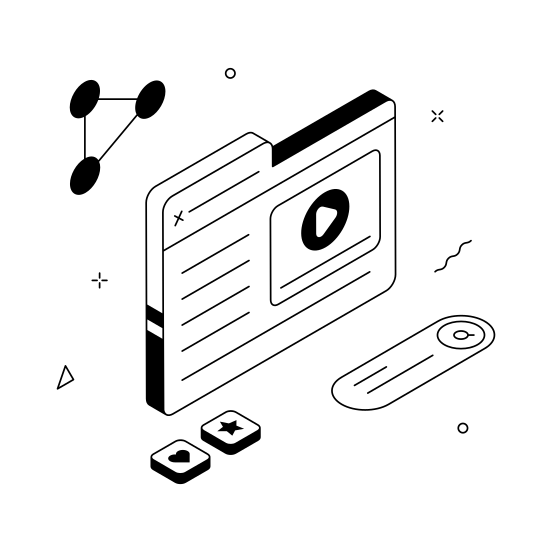 Video, Marketing, Digital, Internet, Webpage, Viral, Interaction illustration