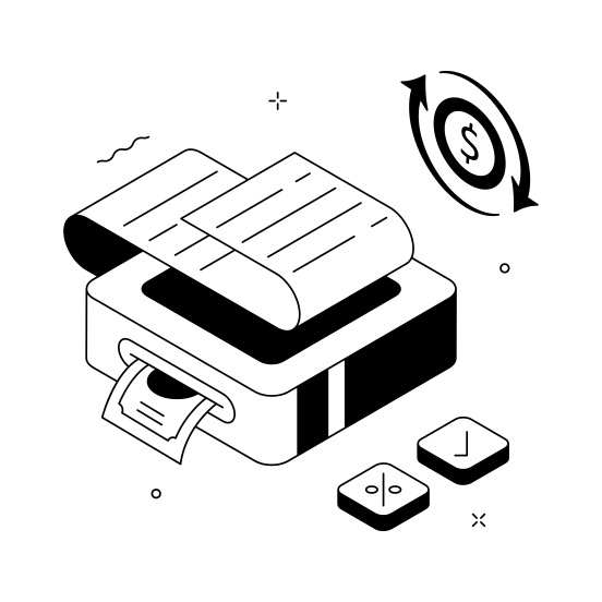 Bill, Payment, Online, Digital, Billing illustration