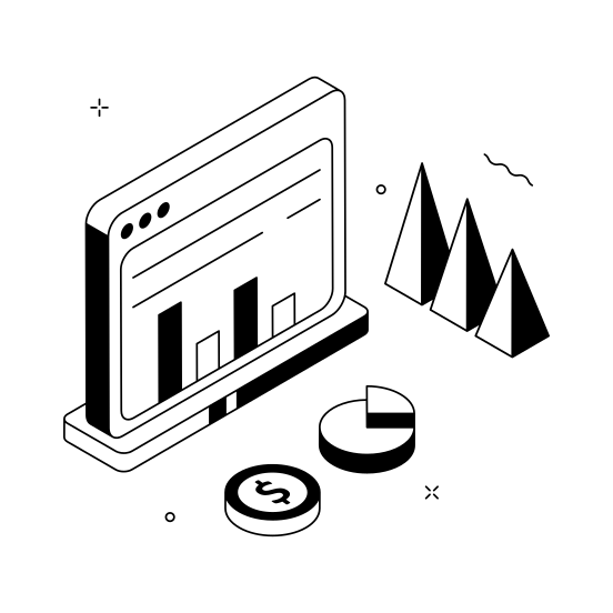 Business, Data, Analysis, Financial, Statistics illustration