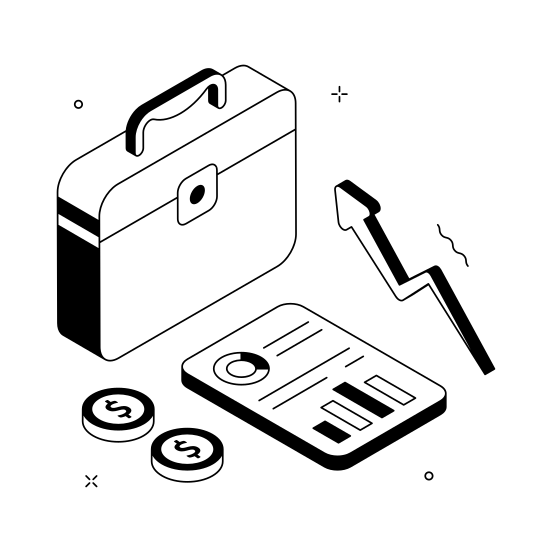 Business, Growth, Investment, Finance, Market illustration