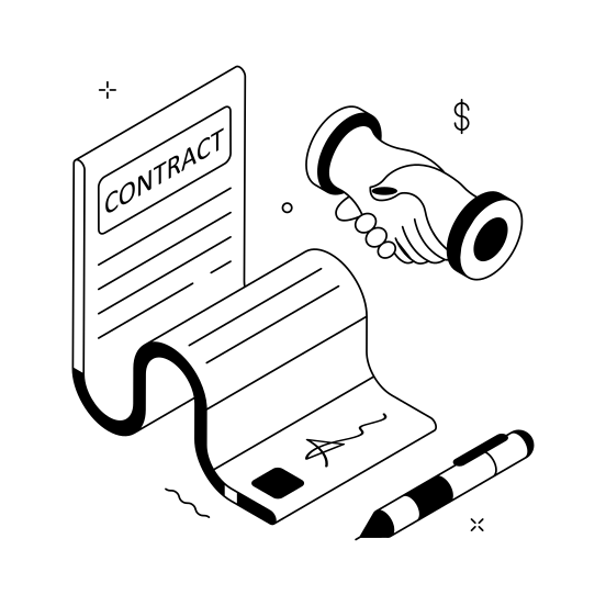 Financial, Contract, Business, Agreement, Deal illustration