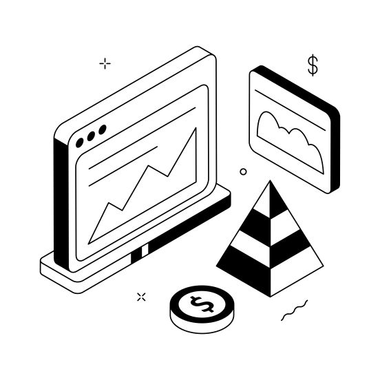 Growth, Chart, Business, Performance, Investment,, illustration