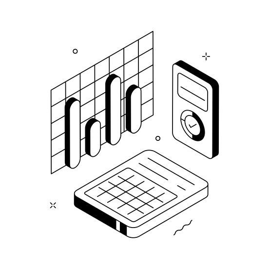 Market, Report, Financial, Analysis, Business illustration