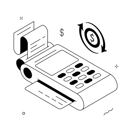 Pos, Terminal, Payment, Point Of Sale, Contactless illustration
