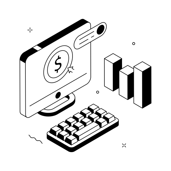 Ppc, Click, Cpc, Online, Earnings illustration