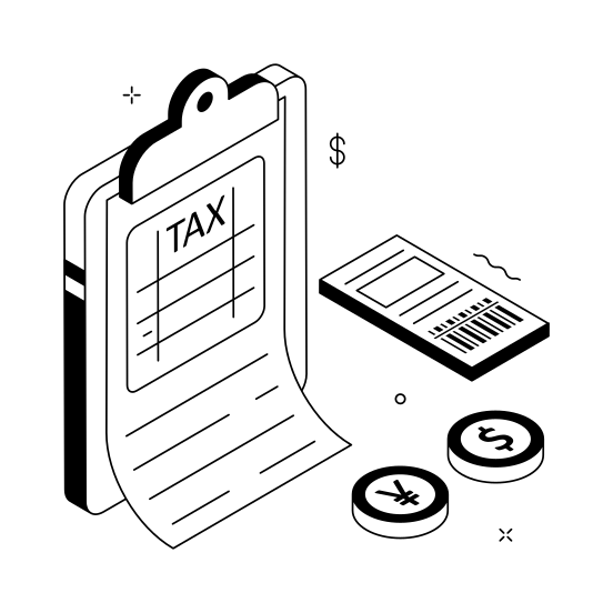 Tax, Taxation, Report, Calculation, Invoice illustration