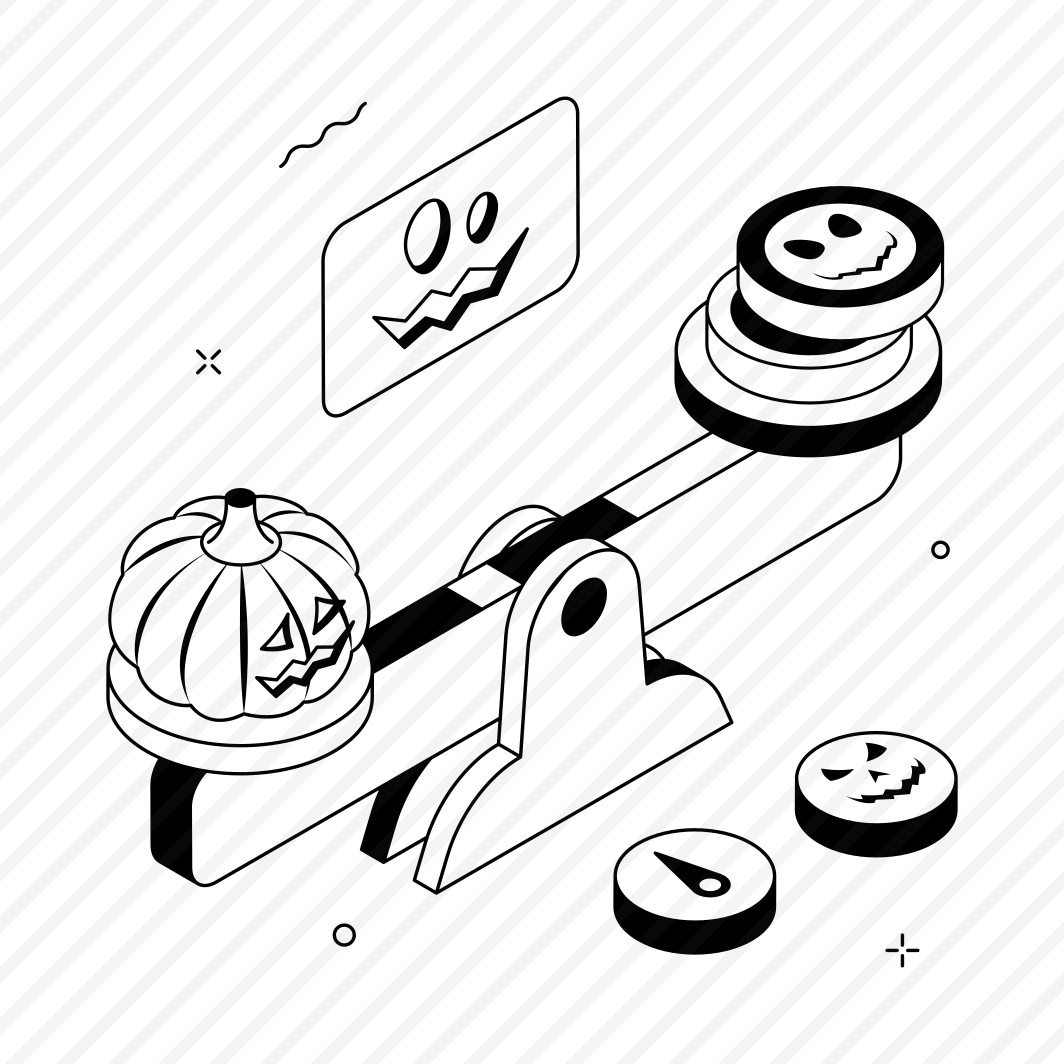 Balance, Scale, Halloween, Pumpkin, Lantern, Cookies, Spooky preview