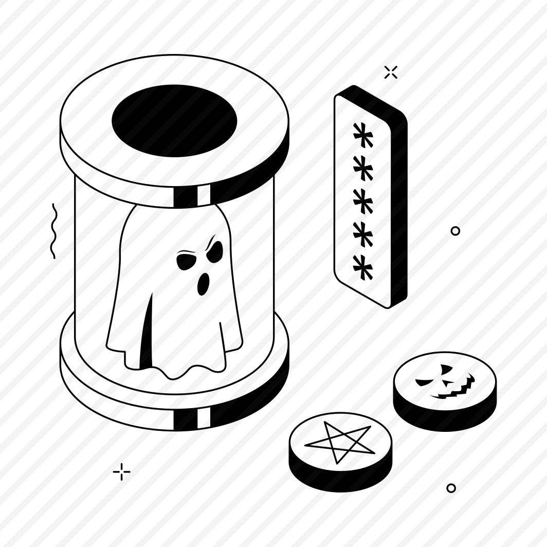 Ghost, Vault, Spooky, Monster, Phantom, Container, Halloween preview