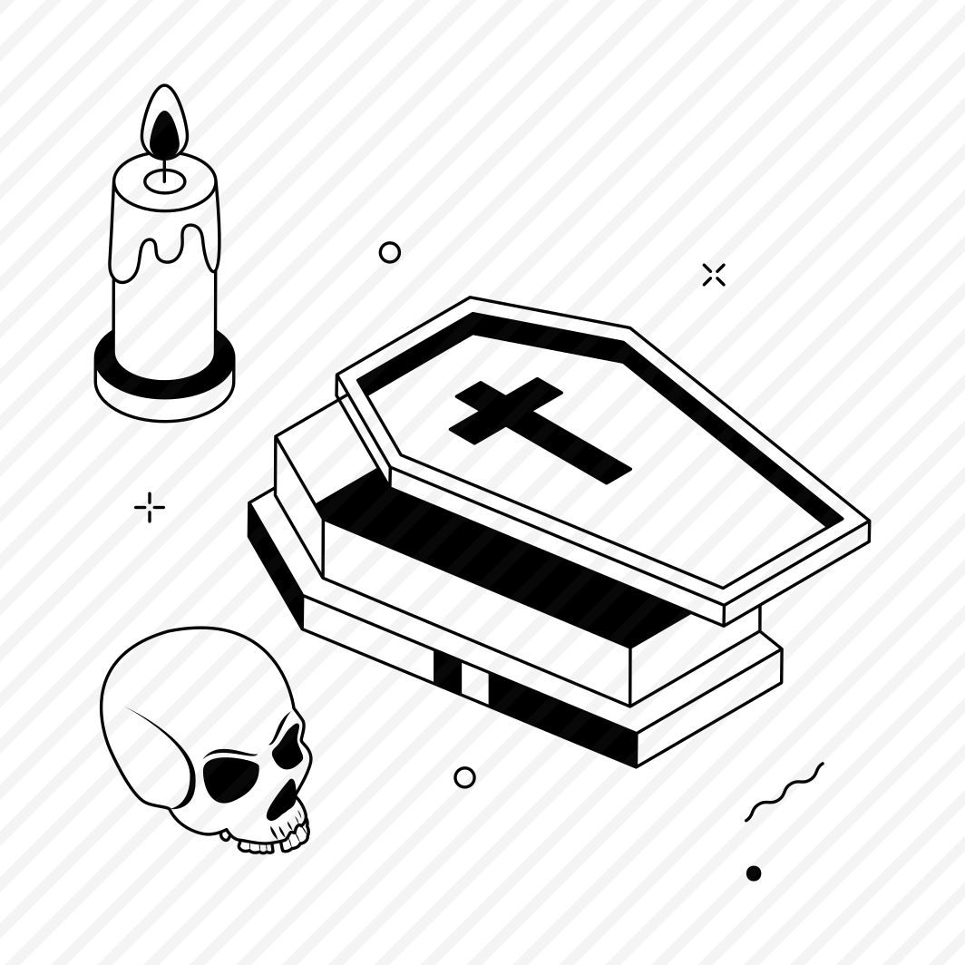 Halloween, Coffin, Spooky, Creepy, Scary, Haunted, Funeral preview