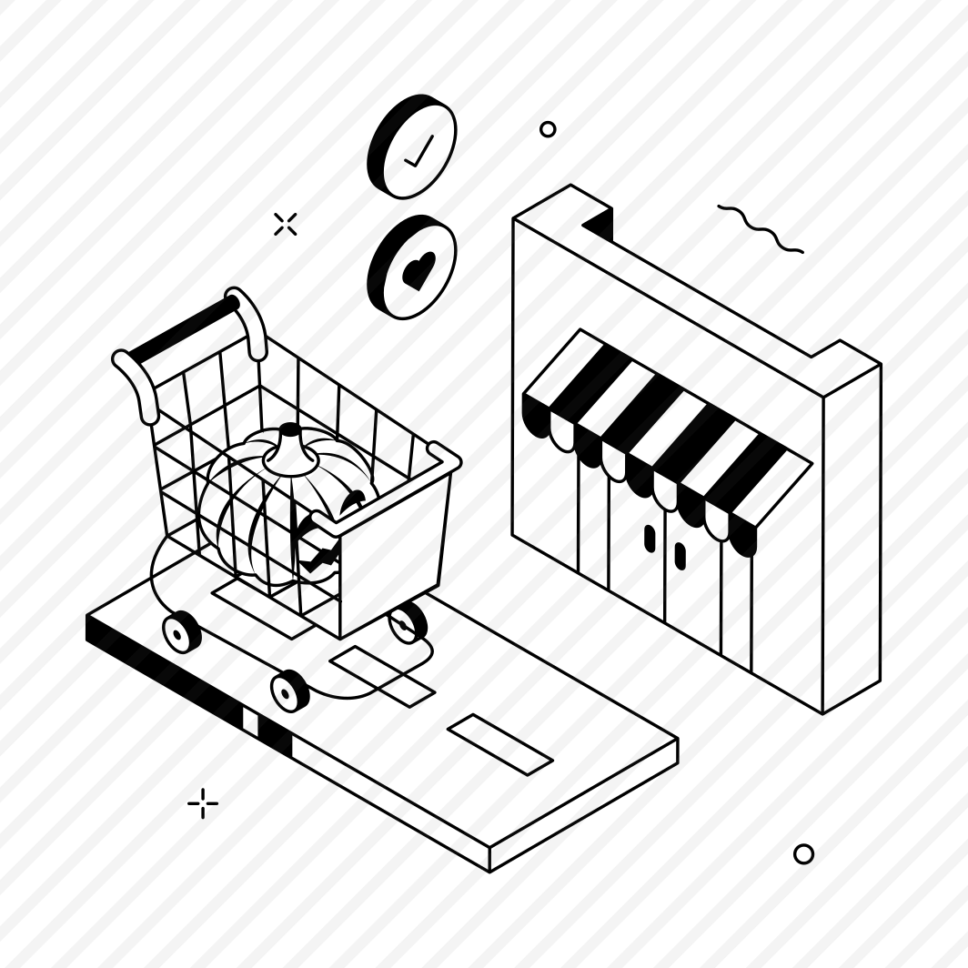 Halloween, Shopping, Cart, Trolley, Storefront, Building, Spooky preview