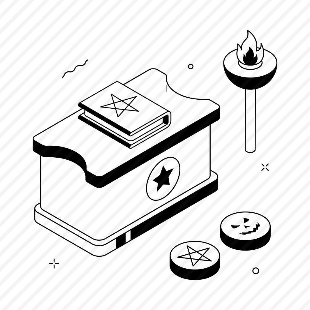 Magic, Mystery, Table, Creepy, Spooky, Halloween, Spellbook preview