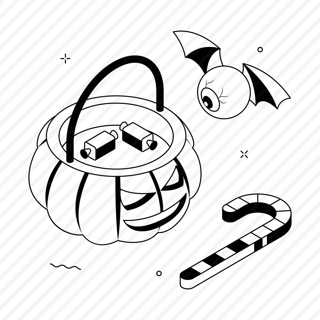Pumpkin, Basket, Halloween, Candy, Sweet, Goodies, Dessert preview