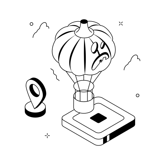 Pumpkin, Ride, Halloween, Air, Balloon, Hot, Spooky illustration