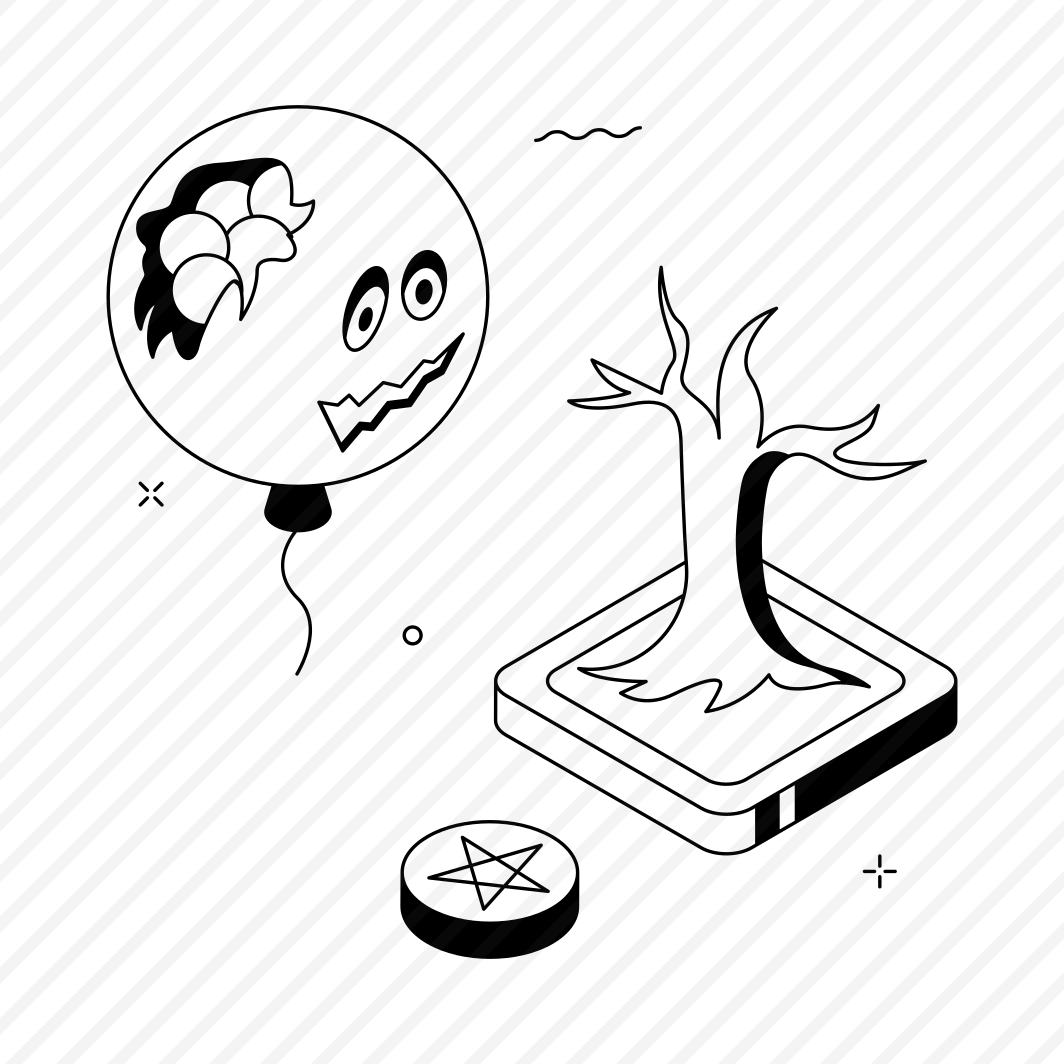 Scary, Spooky, Balloon, Zombie, Monster, Halloween, Creepy preview