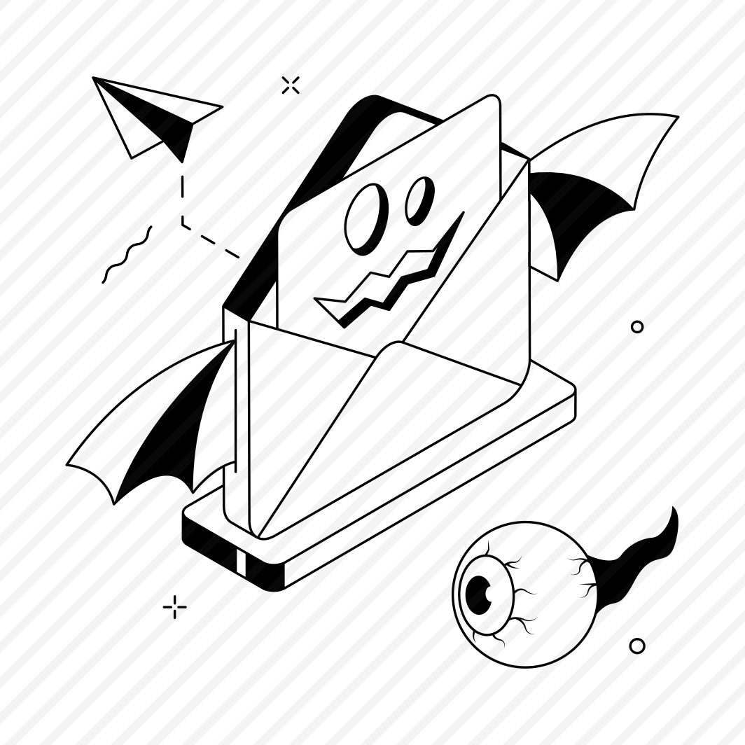 Spooky, Email, Mail, Communication, Halloween, Scary, Haunted preview