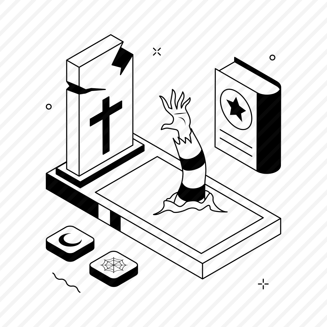 Zombie, Hand, Halloween, Crawling, Spooky, Scary, Tombstone preview