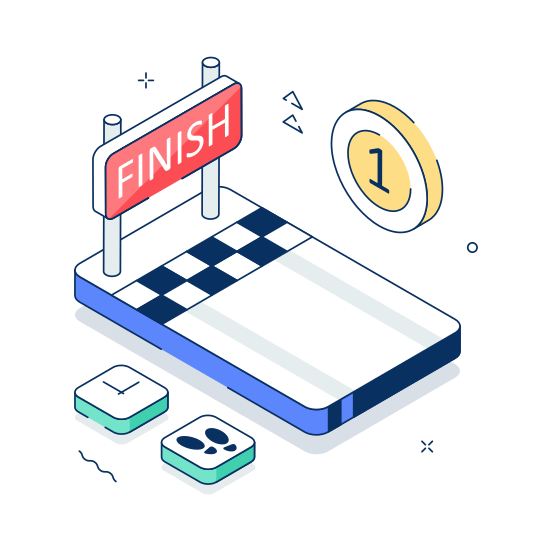 Finish, Line, Race, Sports, Competition illustration