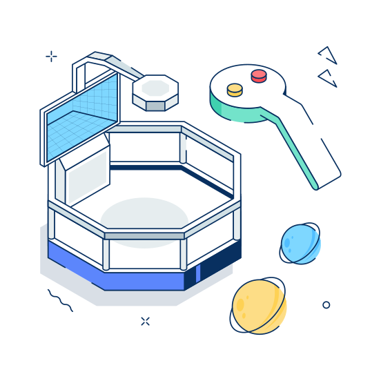 Gaming, Zone, Virtual, Arena, Esport illustration