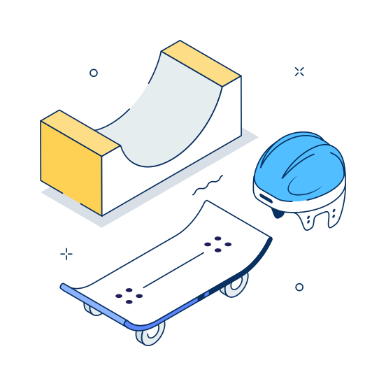 Skateboarding, Sports, Entertainment, Fun, Ramp illustration