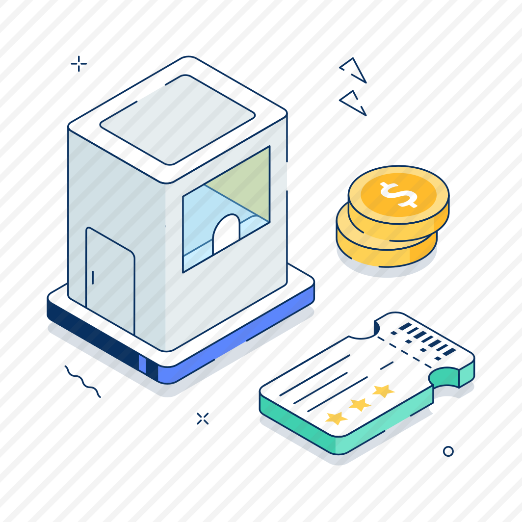 Ticker, Counter, Booth, Cinema, Entertainment preview