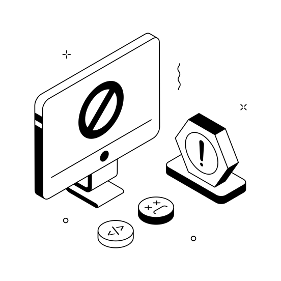 Alert, Computer, Notification, Danger, Cancel illustration