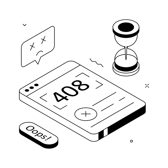 , Error, Request, Timeout, Status illustration