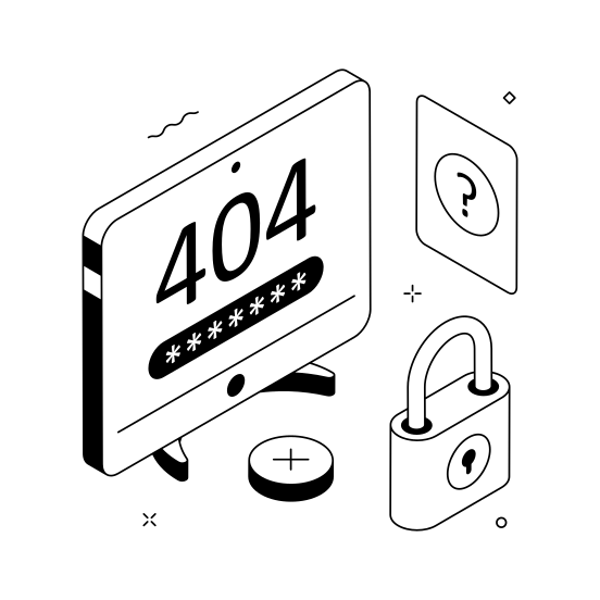 Locked, Webpage, Website, No Found, Page illustration