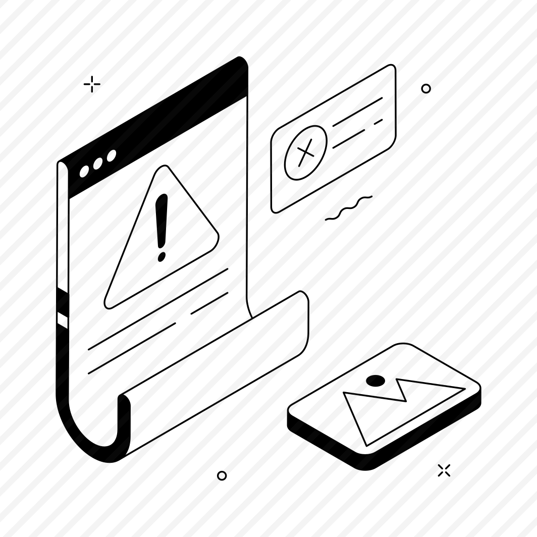 Page, Warning, Error, Website, Alert preview