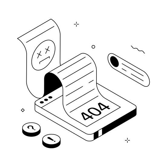 , Page, Webpage, Website, Not Found illustration