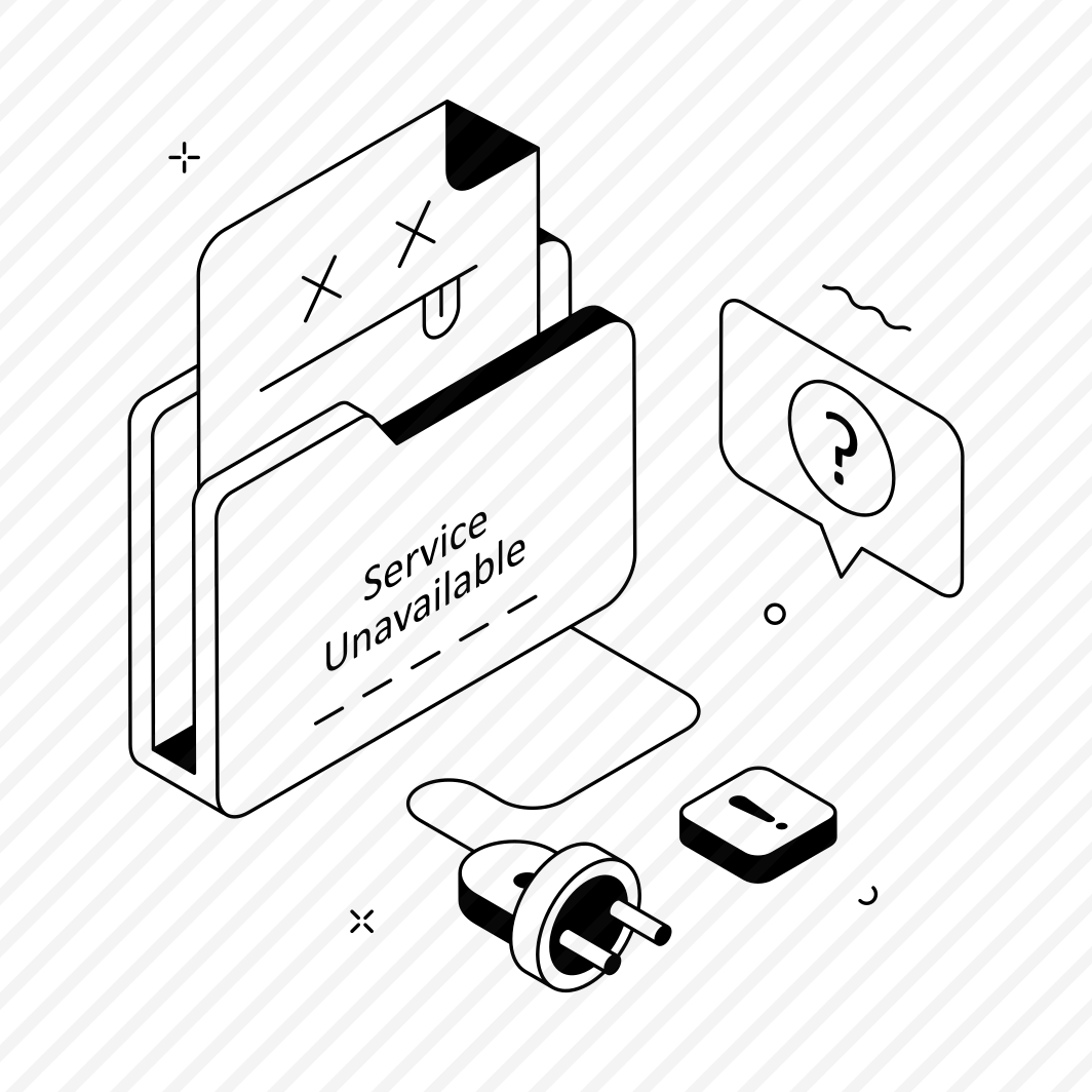 Service, Unavailable, Computer, Disconnect, Internet preview