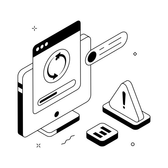 System, Update, Refresh, Upgrade, Maintenance illustration