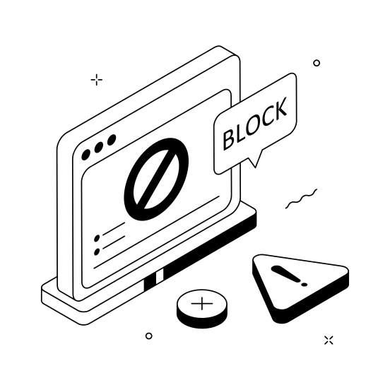 Webpage, Website, Error, Crash, Problem illustration