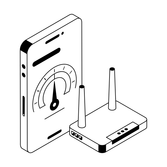 Internet, Speed, Performance, Efficiency, Testing illustration