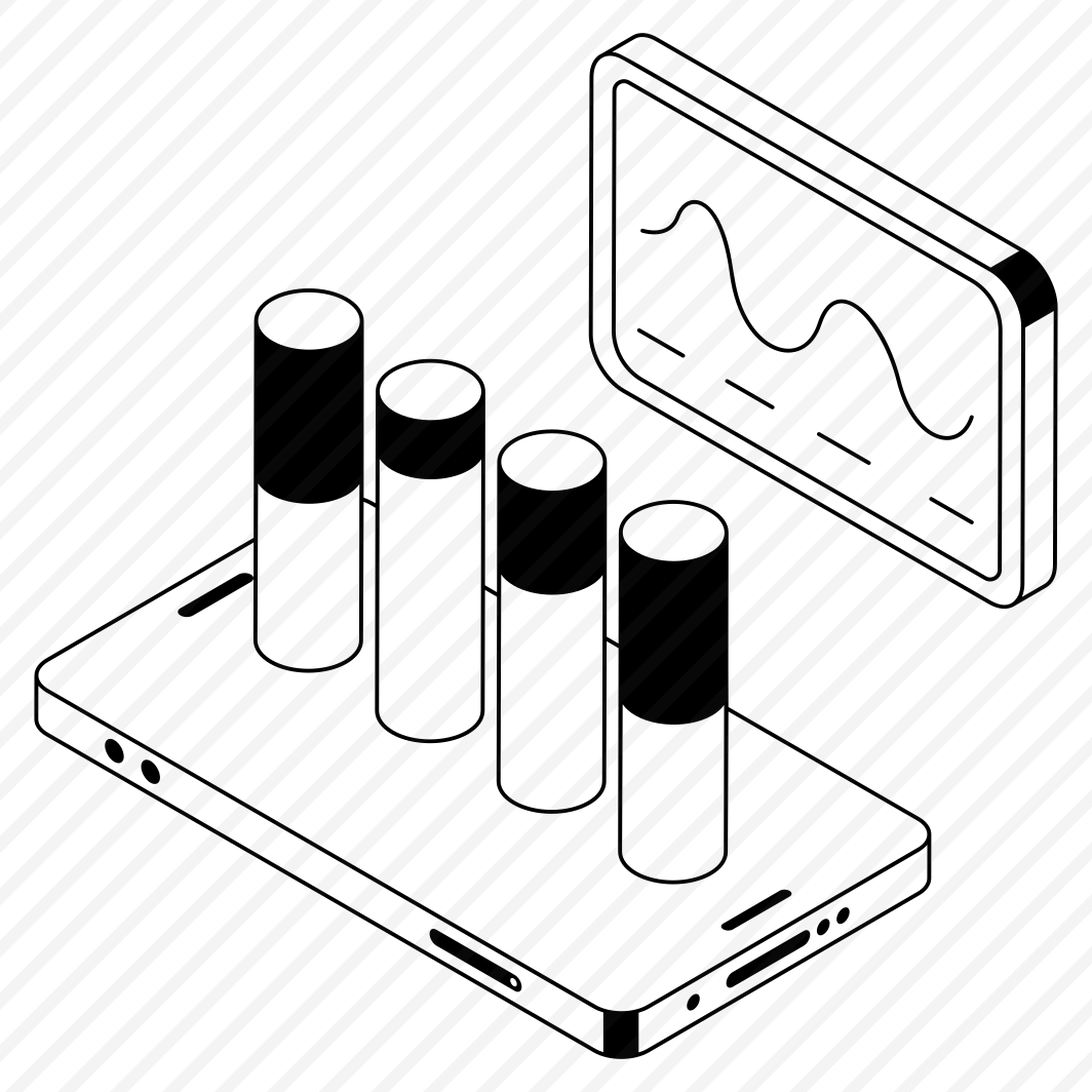 Mobile, Analytics, Statistics, Infographics, Market preview