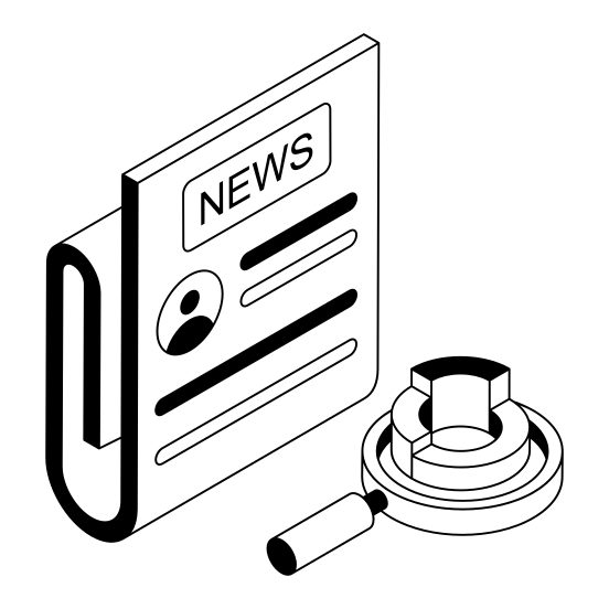 News, Newspaper, Newsprint, Media, Journalism illustration