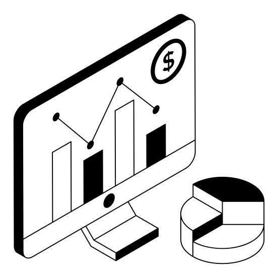 Online, Stats, Sales, Analysis, Infographics illustration