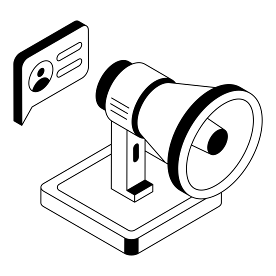 Publicity, Promotion, Megaphone, Loudspeaker, Speaker illustration