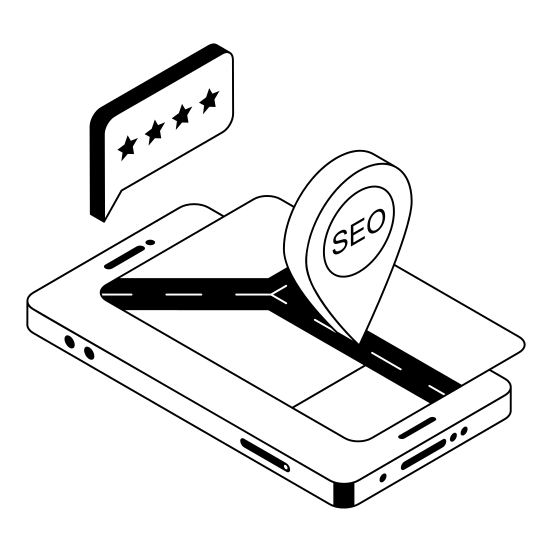 Rating, Local, Mobile, Reviews, Feedback illustration