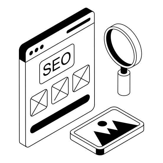 Service, Search, Content, Media, Multimedia illustration